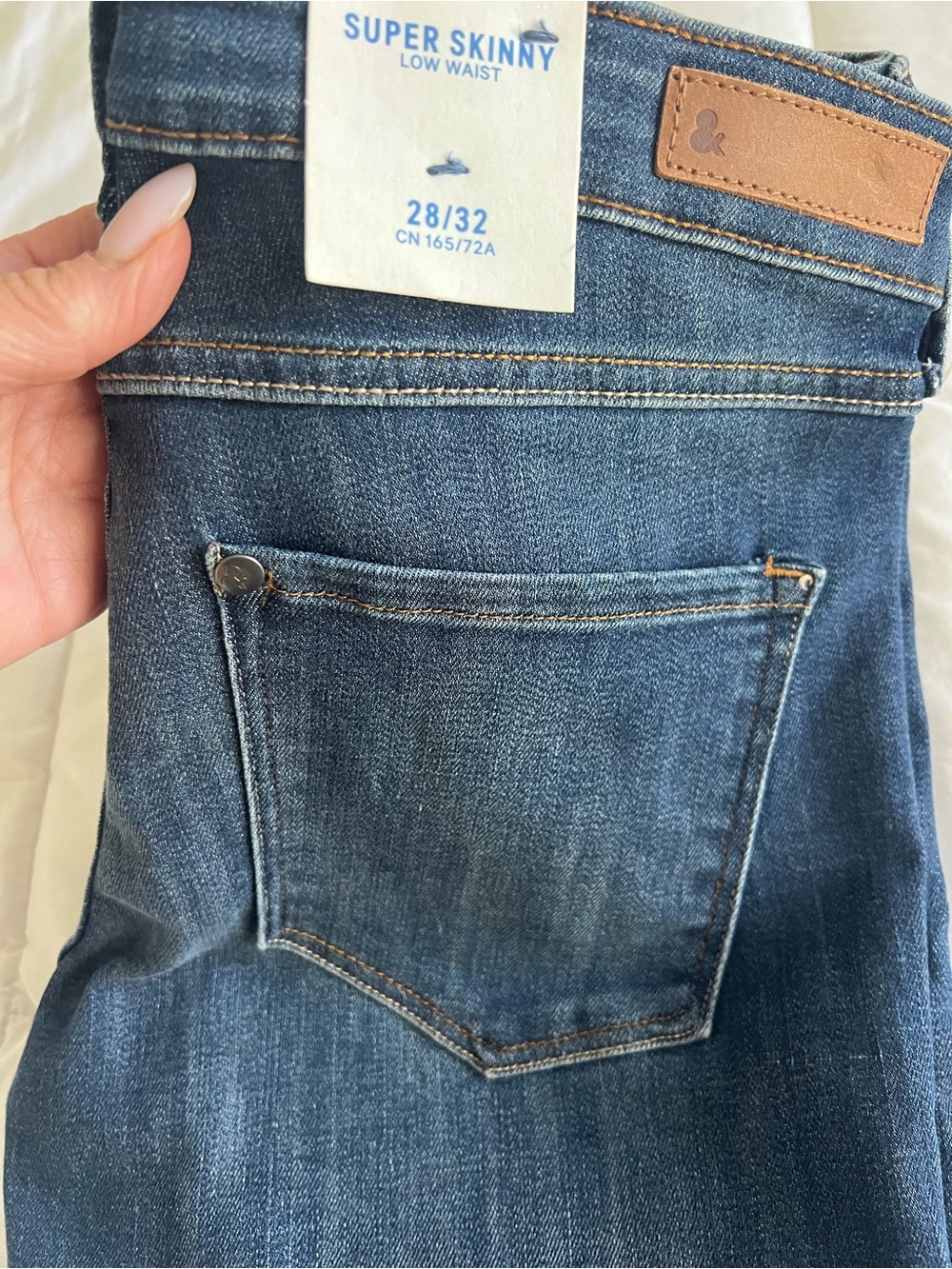 Super Skinny Low Waist Dark Wash Jeans